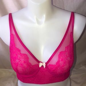 Victoria secret hot pink laces bra